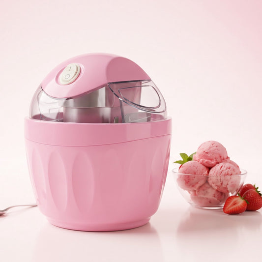 Máquina de helados casera Comfyhome rosa 500 ml